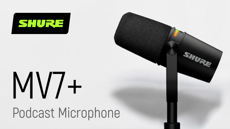 Новий мікрофон для подкастів Shure MV7+